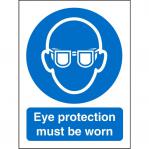 SECO Mandatory Safety Sign Eye Protection Must Be Worn Semi Rigid Plastic 150 x 200mm - M004SRP150X200 28692SS