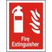 SECO Fire Fighting Equipment Safety Sign Fire Extinguisher Semi Rigid Plastic 150 x 200mm - FF071SRP150X200 28776SS