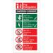 Seco Fire Fighting Equipment Safety Sign Fire Extinguisher Carbon Dioxide Self Adhesive Vinyl 100 x 200mm - FF093SAV100X200 28832SS