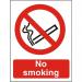 Seco Prohibition Safety Sign No Smoking It Is Against The Law To Smoke In These Premises Semi Rigid Plastic 150 x 200mm - P089SRP150X200 28881SS