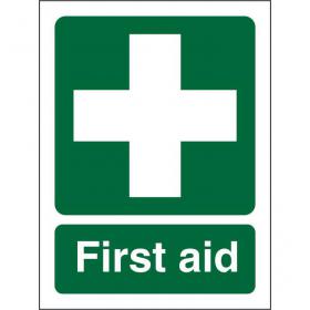 SECO Safe Procedure Safety Sign First Aid Self Adhesive Vinyl 150 x 200mm - SP300SAV150X200 28923SS