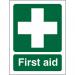 Seco Safe Procedure Safety Sign First Aid Self Adhesive Vinyl 150 x 200mm - SP300SAV150X200 28923SS