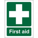 SECO Safe Procedure Safety Sign First Aid Self Adhesive Vinyl 150 x 200mm - SP300SAV150X200 28923SS