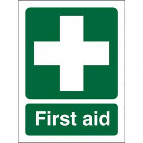 SECO Safe Procedure Safety Sign First Aid Self Adhesive Vinyl 150 x 200mm - SP300SAV150X200 28923SS