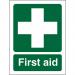 SECO Safe Procedure Safety Sign First Aid Self Adhesive Vinyl 150 x 200mm - SP300SAV150X200 28923SS