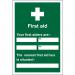 Seco Safe Procedure Safety Sign First Aiders Self Adhesive Vinyl 200 x 300mm - KS008SAV200X300 28937SS