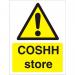 Seco Warning Safety Sign COSHH Store Semi Rigid Plastic 150 x 200mm - W0201SRP150X200 29091SS
