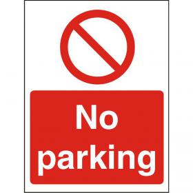 Seco Procedure Safety Sign No Parking Semi Rigid Plastic 150 x 200mm - P126SRP150X200 29140SS
