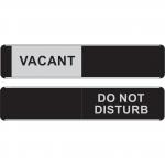 Seco Sliding Sign VACANT/DO NOT DISTURB Door Sign Self Adhesive 255 x 52mm - OF164 29175SS