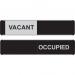 Seco Sliding Sign VACANT/OCCUPIED Door Sign Self Adhesive 255 x 52mm - OF165 29182SS