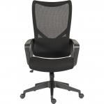 Teknik Contour Contemporary High Back Executive Mesh Office Chair With Fixed Arms Black - 7100 29224TK