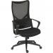 Teknik Contour Contemporary High Back Executive Mesh Office Chair With Fixed Arms Black - 7100 29224TK