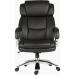 Teknik Colossus Extreme Heavy Duty 24 Hour Executive Bonded Leather Faced Office Chair With Fixed Arms Black - 7200 29231TK