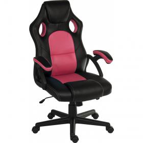 Teknik Kyoto Contemporary Gaming Chair With Fixed Arms Pink - 6996 29252TK