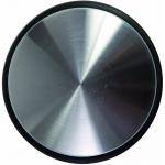 Alba 1Kg Weighted Door Wedge Steel/Elastomer 105 x 52 x 105mm Silver Grey/Black - DOORSTOP N 29462AL
