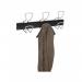 Alba 5 Double Hook Coat Hanger Wall Mounted BlackMetal - PMPRO5M 29476AL