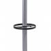 Alba Stan Coat Stand 8 Pegs and 2 Hooks 5Kg Weighted Base 48 x 355 x 1750mm Silver GreyBlack - PMSTAN3 M 29490AL