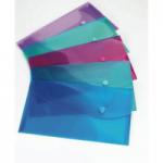 Rapesco Bright Popper Wallet Polypropylene A5 Assorted Colours (Pack 5) - 0689 29541RA
