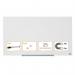 Nobo Impression Pro Magnetic Glass Whiteboard 1000x560mm White 1905176 29544AC