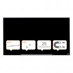 Nobo Impression Pro Magnetic Glass Whiteboard 1260x710mm Black 1905181 29572AC