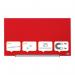 Nobo Impression Pro Magnetic Glass Whiteboard Red 680x380mm 1905183 29586AC