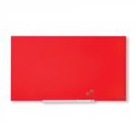 Nobo Impression Pro Magnetic Glass Whiteboard Red 1000x560mm 1905184 29593AC