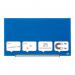Nobo Impression Pro Magnetic Glass Whiteboard Blue 680x380mm 1905187 29607AC