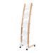 Alba Mobile Wooden Floor Stand 5 Shelves A4 Format Literature Display H1650 x W360 x D520mm Light Wood/White - DD5PMW BC 29784AL