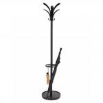 Alba Brio Coat Stand 6 Coat Hooks and 3 Accessory Hooks Black - PMBRIO N 29805AL