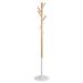 Alba Tree Coat Stand 8 Coat/Accessory Hooks Natural Wood/White - PMTREE BC 29812AL