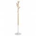 Alba Tree Coat Stand 8 CoatAccessory Hooks Natural WoodWhite - PMTREE BC 29812AL