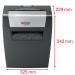 Rexel Momentum X406 Cross Cut Shredder 15 Litre 6 Sheet Black 2104569 29831AC