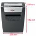 Rexel Momentum X410 Cross Cut Shredder 23 Litre 10 Sheet Black 2104571 29845AC