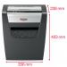 Rexel Momentum X312 Cross Cut Shredder 23 Litre 12 Sheet Black 2104572 29852AC