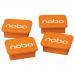 Nobo Whiteboard Magnets Orange PK4