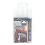 Securit Waterproof Chalk Markers (Glass and Chalkboard) White (Pack 4) - SMA610-V4-WT 30176DF