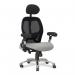 Nautilus Designs Ergo Luxury High Back Ergonomic Mesh Executive Operator Office Chair BlackGrey - Certified for 24 Hour Use - DPAERGOBK-GY 30316NA