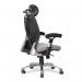 Nautilus Designs Ergo Luxury High Back Ergonomic Mesh Executive Operator Office Chair BlackGrey - Certified for 24 Hour Use - DPAERGOBK-GY 30316NA