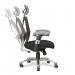 Nautilus Designs Ergo Luxury High Back Ergonomic Mesh Executive Operator Office Chair Grey/Black - Certified for 24 Hour Use - DPA/ERGO/GY-BK 30323NA