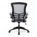 Nautilus Designs Luna Designer High Back Mesh Grey Task Operator Office Chair With Folding Arms and Black Shell - BCML1302GY 30337NA