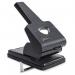 Rapesco 865-P Germ Savvy 2 Hole Punch Metal 63 Sheet Black - 1631 30360RA