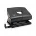 Rapesco 820-P Germ Savvy 2 Hole Punch Metal 22 Sheet Black - PF8700B1 30367RA