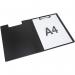 Rapesco Germ Savvy Antibacterial A4 Foldover Clipboard Black (Pack 4) - 1641 30402RA