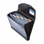 Rapesco Designer 7 Compartments Expanding File A4 Blue - 0679 30416RA