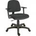 Teknik Office Ergo Blaster Medium Back Fabric Operator Office Chair with Height Adjustable Arms Black - 1100BLK0280 30477TK