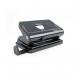 Rapesco 810 2-Hole Metal Punch 12 Sheets - Black - PF810MB1 30542RA