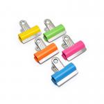Rapesco Coloured Letter Clips 30mm - Assorted Colours (Pack 10) - RCB30COL 30577RA