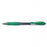 Pilot G-207 Retractable Gel Rollerball Pen 0.7mm Tip 0.39mm Line Green (Pack 12) - 41101204 31116PT