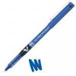 Pilot V5 Hi-Tecpoint Liquid Ink Rollerball Pen 0.5mm Tip 0.3mm Line Blue (Pack 12) - 100101203 31200PT