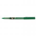 Pilot V7 Hi-Tecpoint Liquid Ink Rollerball Pen 0.7mm Tip 0.5mm Line Green (Pack 12) - 101101204 31256PT